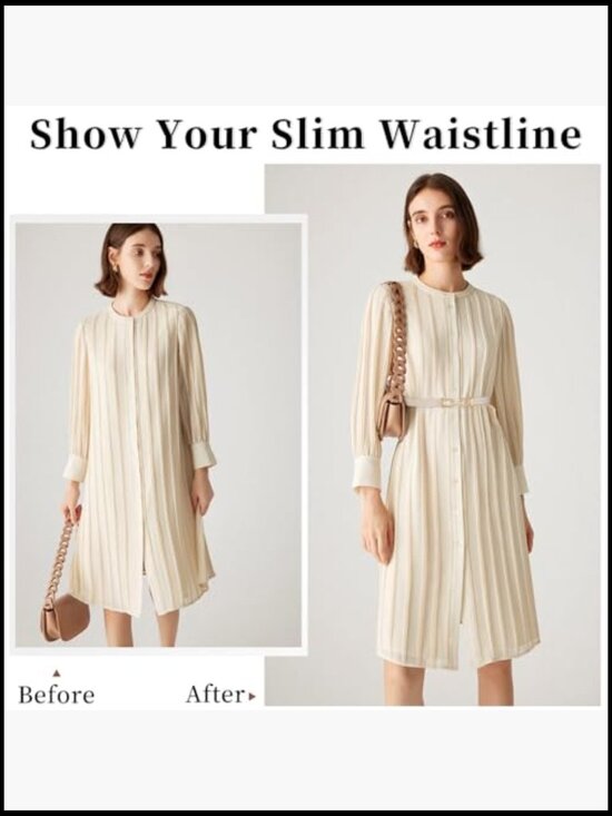 Skinny Elastic Belt with Gold Buckle for Dresses, Thin Retro Stretch Waist Belt main image 7